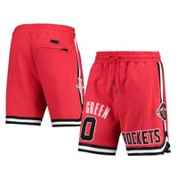 Men's Pro Standard Jalen Green Red Houston Rockets Player Replica Shorts