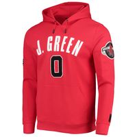 Men's Pro Standard Jalen Green Red Houston Rockets Team Player Pullover Hoodie