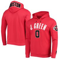 Men's Pro Standard Jalen Green Red Houston Rockets Team Player Pullover Hoodie