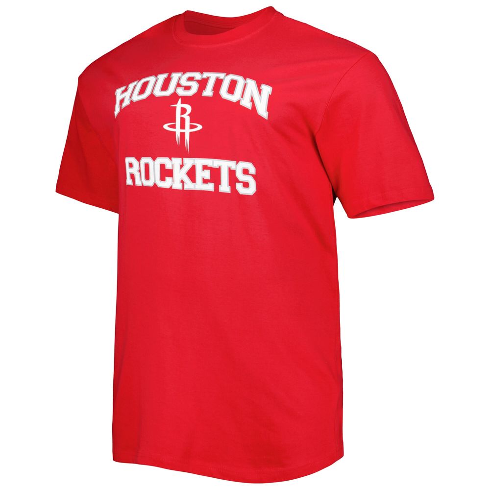 Men's Red Houston Rockets Big & Tall Heart Soul T-Shirt