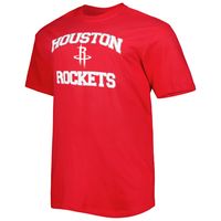 Men's Red Houston Rockets Big & Tall Heart Soul T-Shirt