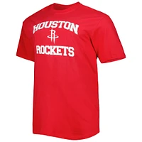 Men's Red Houston Rockets Big & Tall Heart Soul T-Shirt