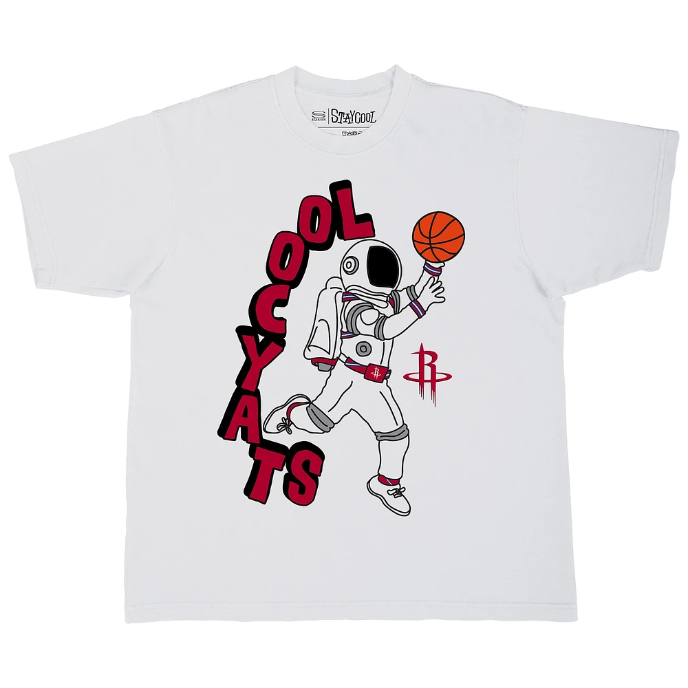 Men's Stadium Essentials White Houston Rockets NBA x Staycool Mascot Oversized T-Shirt