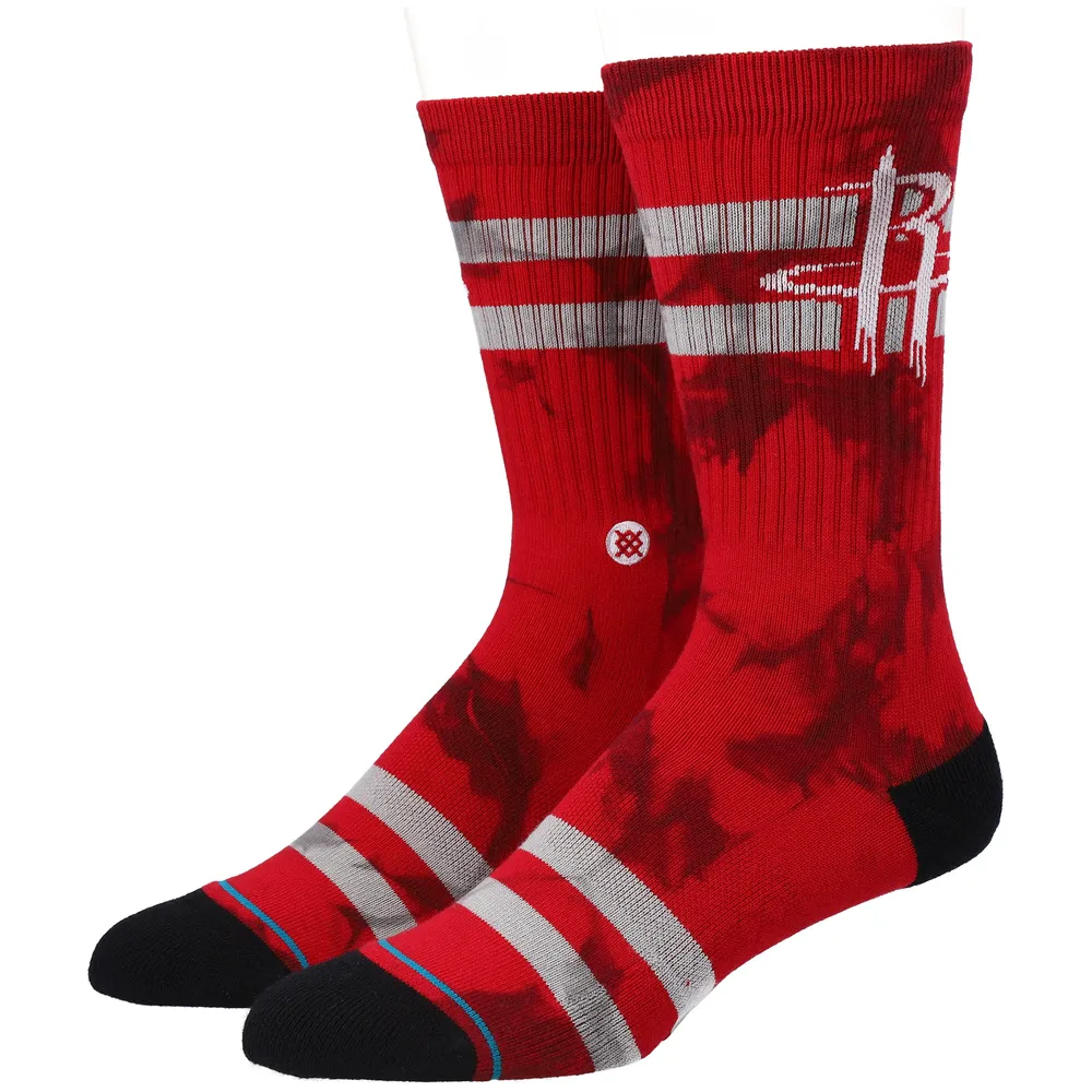 Men's Stance Houston Rockets Tie-Dye Crew Socks