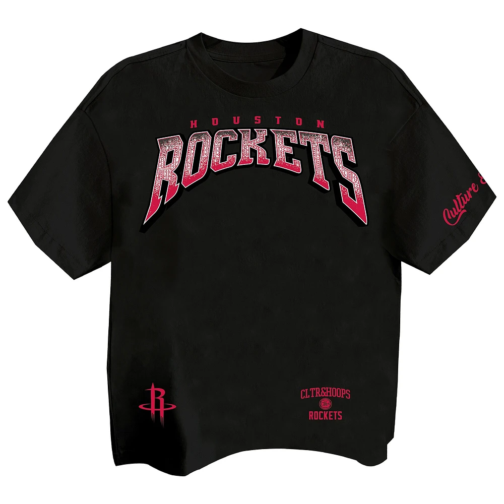 Men's Two Hype Black Houston Rockets Drip & Dime Collection Premium T-Shirt