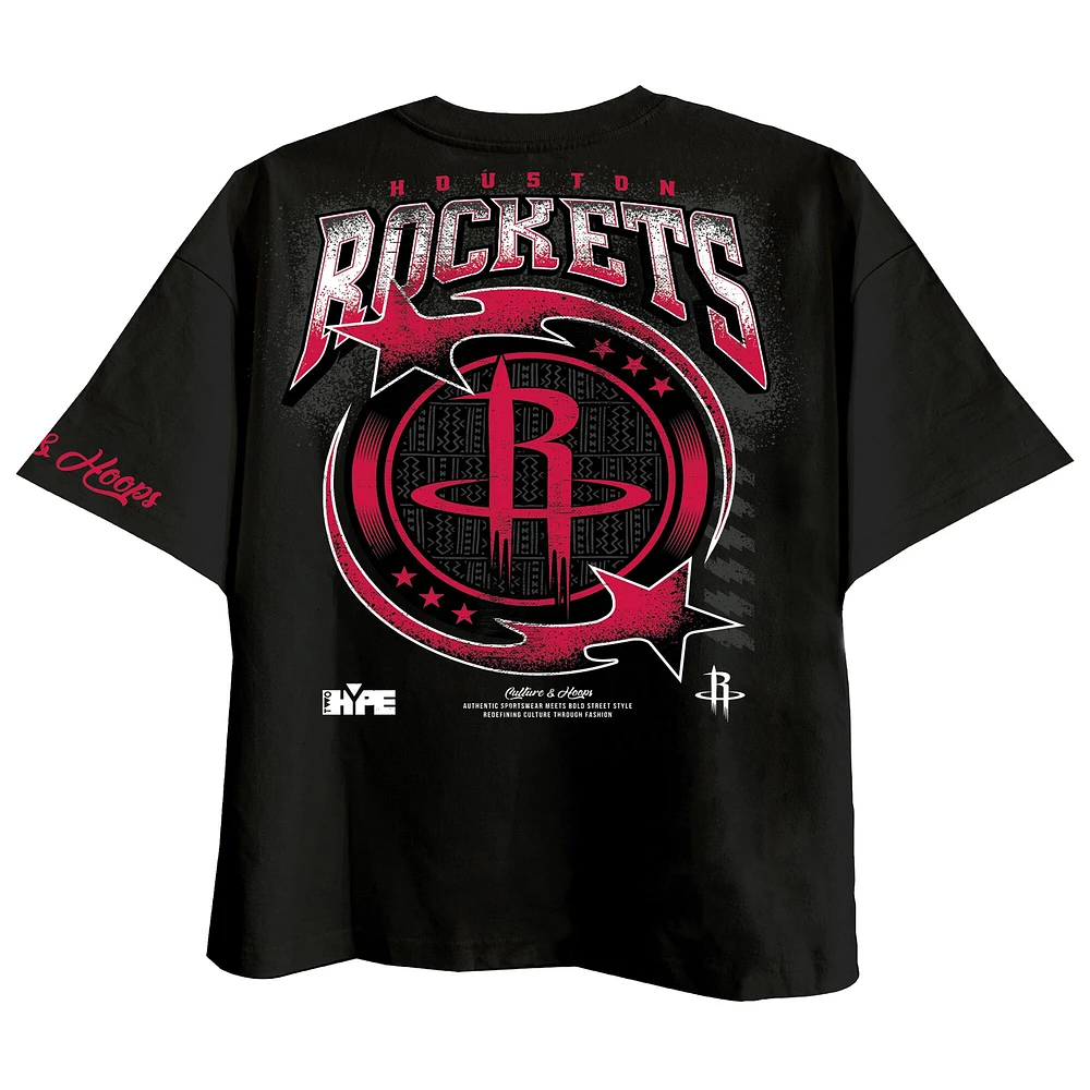 Men's Two Hype Black Houston Rockets Drip & Dime Collection Premium T-Shirt