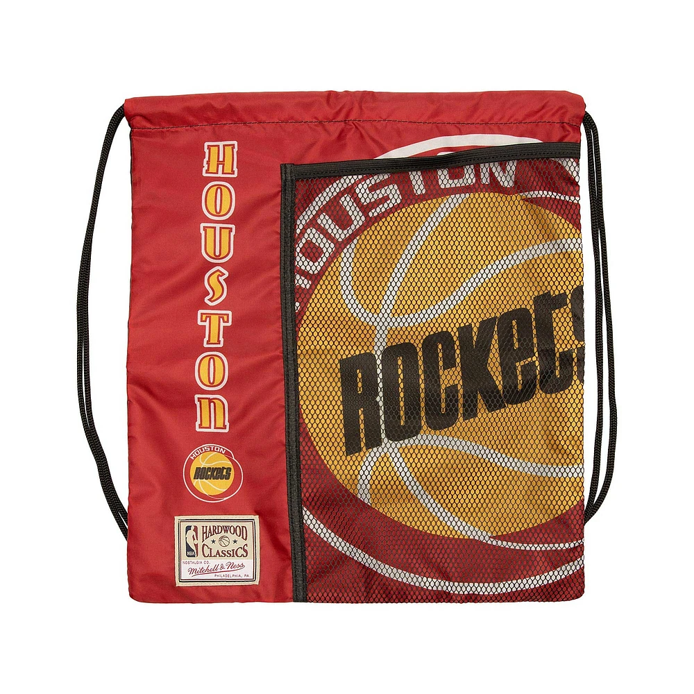 Mitchell & Ness Houston Rockets Hardwood Classics Team Logo Cinch Bag