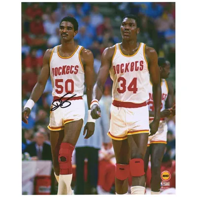 Authentic Hakeem Olajuwon Houston Rockets GOLD 50th NBA Champion