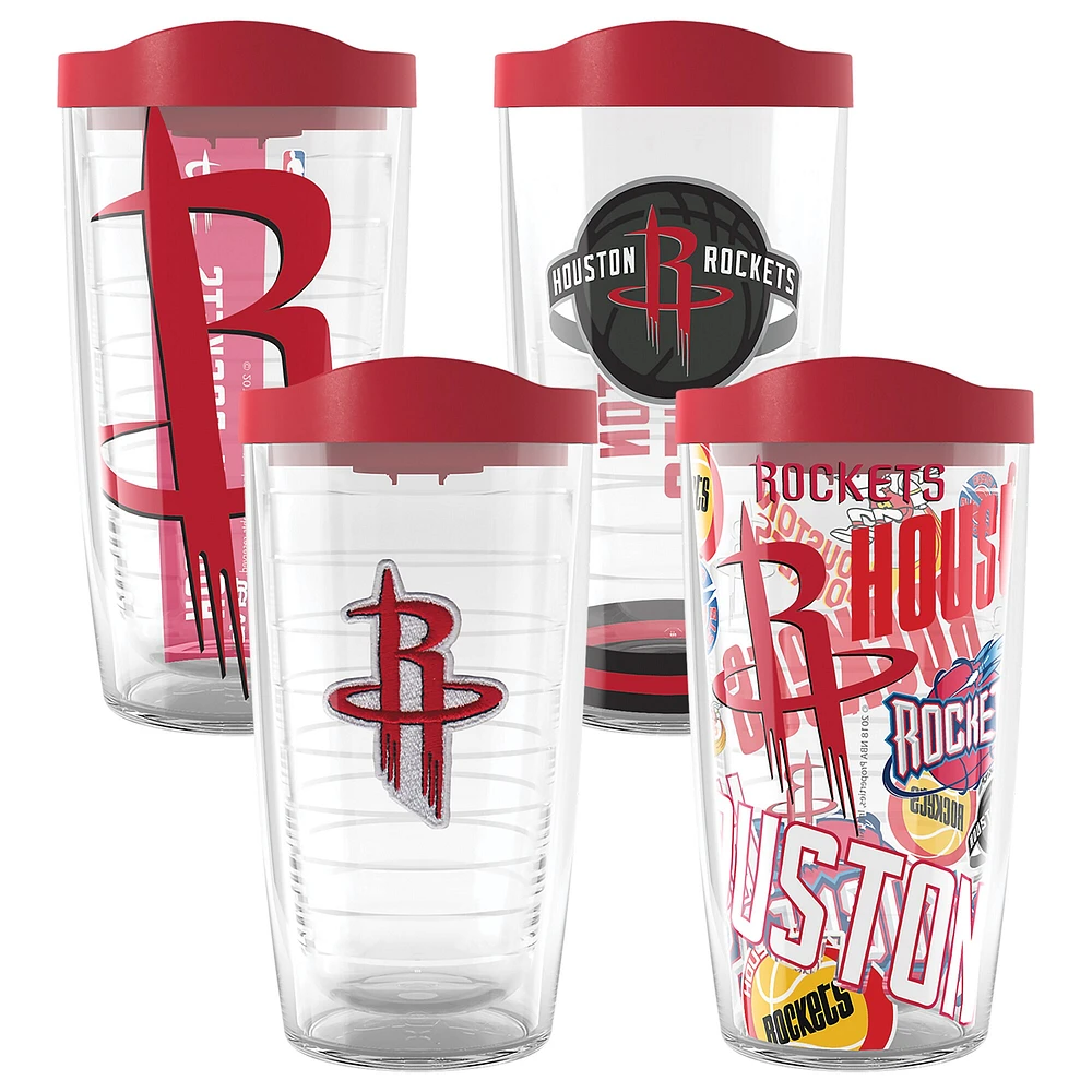 Tervis Houston Rockets Four-Pack 16oz. Classic Tumbler Set