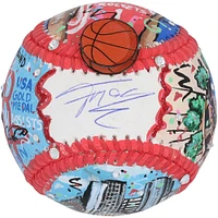 Tracy McGrady Houston Rockets Autographed Baseball - Art by Charles Fazzino - QL84439502