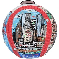 Tracy McGrady Houston Rockets Autographed Baseball - Art by Charles Fazzino - QL84439502