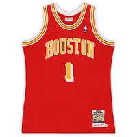 Tracy McGrady Houston Rockets Autographed Red Mitchell & Ness Authentic Jersey