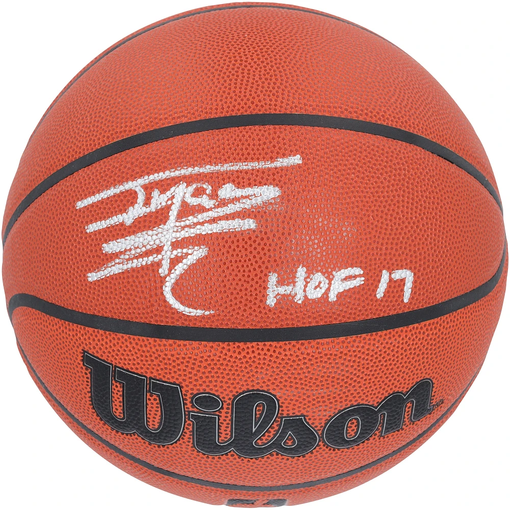 Tracy McGrady Houston Rockets Autographed Wilson Authentic Series Indoor/Outdoor Basketball with "HOF 17" Inscription