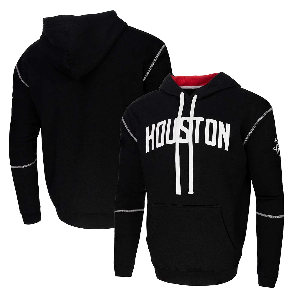 Sweat à capuche unisexe noir Stadium Essentials Houston Rockets Monument