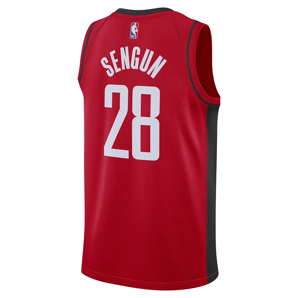 Maillot Nike Alperen Sengun Swingman rouge unisexe des Houston Rockets - Édition Icon