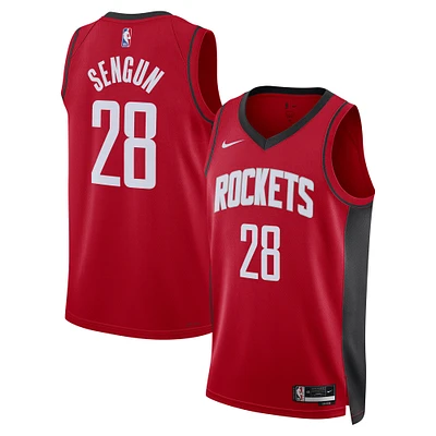 Maillot Nike Alperen Sengun Swingman rouge unisexe des Houston Rockets - Édition Icon