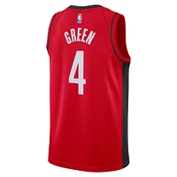 Maillot unisexe Nike Jalen vert rouge Houston Rockets Swingman - Icon Edition