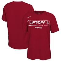 Unisex Nike Red Houston Rockets 2025 NBA Playoffs On-Court Mantra T-Shirt