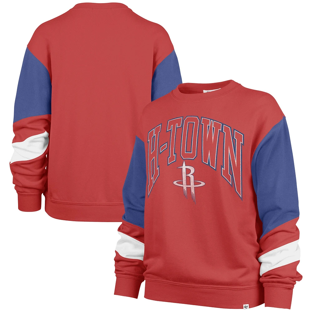 Sweat-shirt Nova Crew '47 Red Houston Rockets 2023/24 City Edition pour femmes