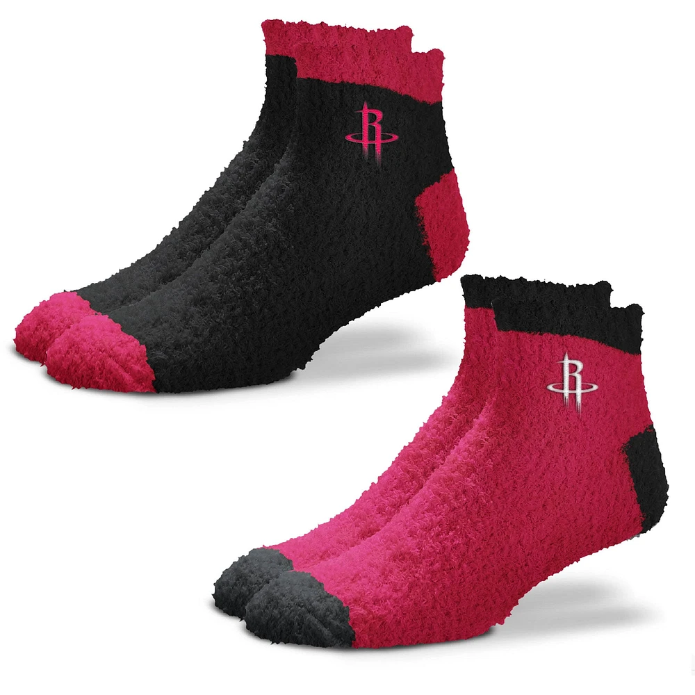 Lot de 2 paires de chaussettes douces pour les pieds nus Houston Rockets Team Sleep pour femmes