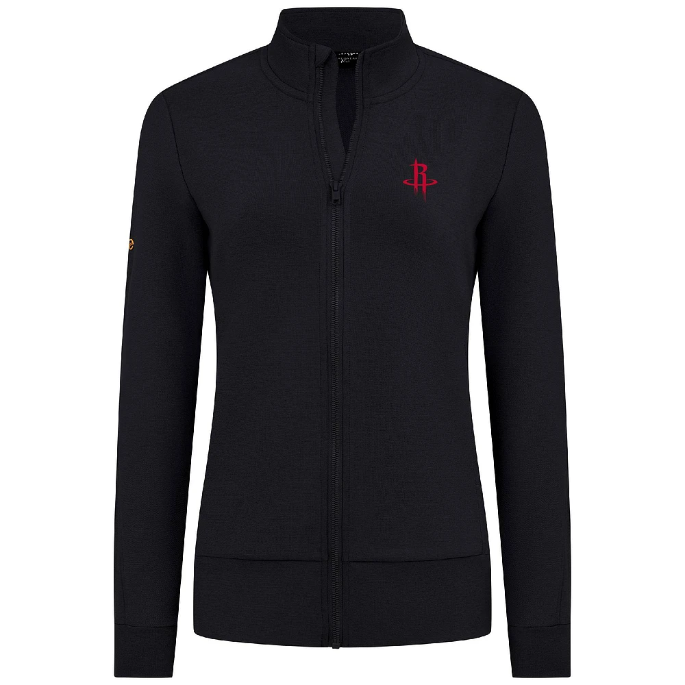 Veste zippée intégrale noire Shine des Houston Rockets pour femme Levelwear