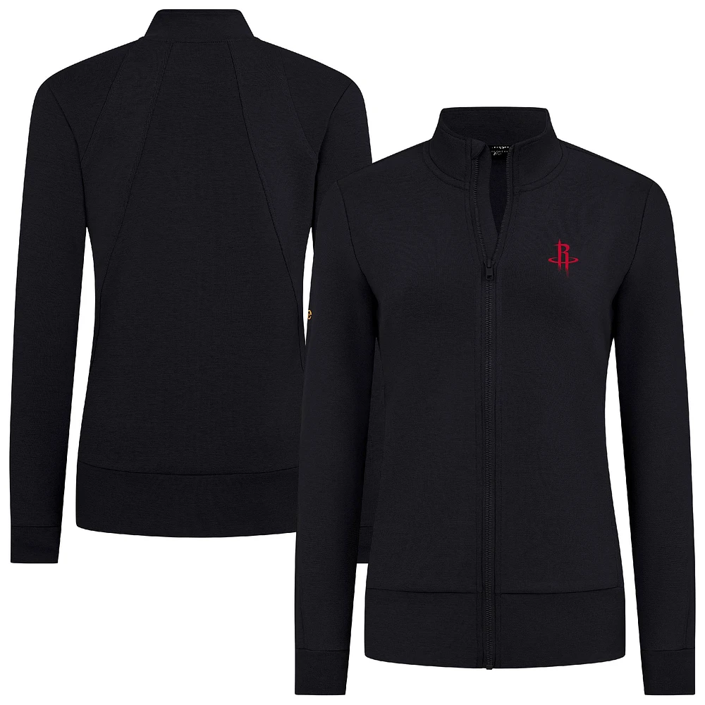 Veste zippée intégrale noire Shine des Houston Rockets pour femme Levelwear