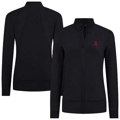 Veste zippée intégrale noire Shine des Houston Rockets pour femme Levelwear