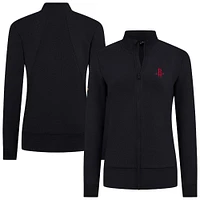 Veste zippée intégrale noire Shine des Houston Rockets pour femme Levelwear