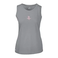 Women's Levelwear  Gray Houston Rockets Mother's Day Macy Core Logo Tank Top