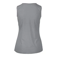 Women's Levelwear  Gray Houston Rockets Mother's Day Macy Core Logo Tank Top