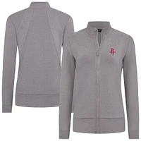 Women's Levelwear Gray Houston Rockets Shine Full-Zip Jacket