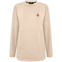 Women's Levelwear Khaki Houston Rockets Beaudry Pullover Sweatshirt