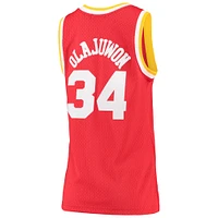 Maillot Swingman Mitchell & Ness Hakeem Olajuwon Houston Rockets 1993/94 Hardwood Classics rouge pour femme