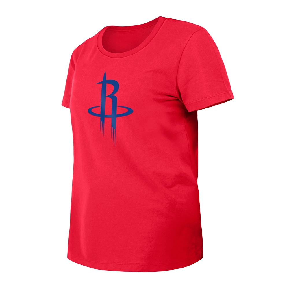 T-shirt New Era rouge Houston Rockets 2023/24 City Edition pour femme