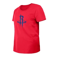 T-shirt New Era rouge Houston Rockets 2023/24 City Edition pour femme