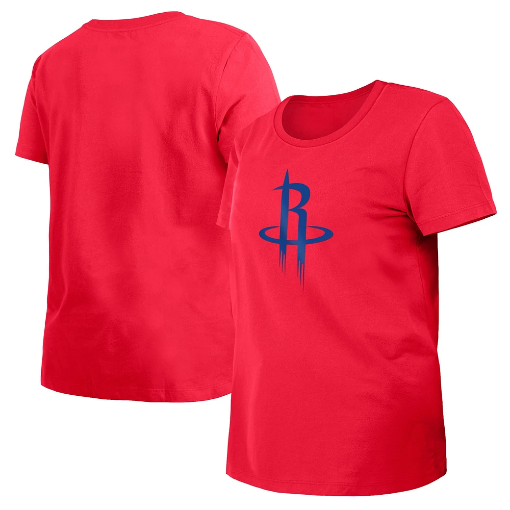 T-shirt New Era rouge Houston Rockets 2023/24 City Edition pour femme