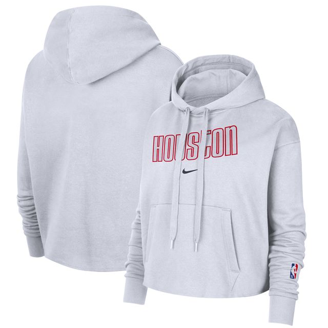 NI4 ROCKET BLANC FEMME HOL 21 MIXTAPE ESSENTIAL LOGO CROPPED PO HOODIE SWTLADHOD