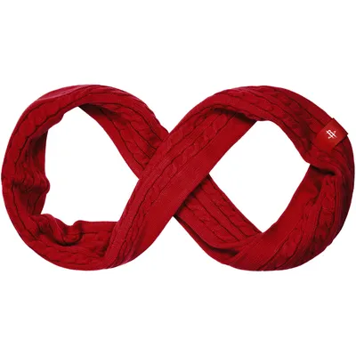 Houston Rockets Women's Cable Knit Infinity Scarf - Red