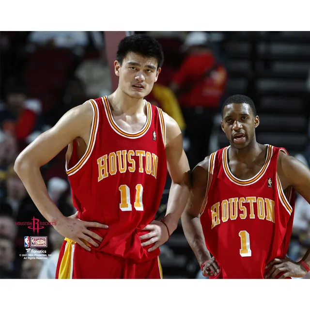 Yao Ming & Tracy McGrady NBA West All-Star Unsigned Hardwood Classics Pose  Photograph 