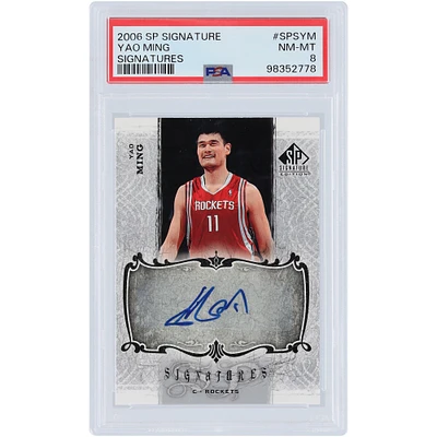 Yao Ming Houston Rockets Autographed 2006 Upper Deck SP Signature Edition #SPS-YM PSA Authenticated 8 Card