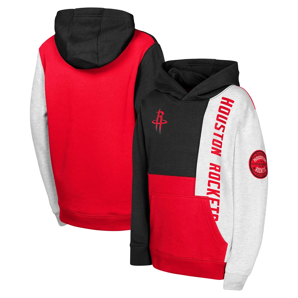 Sweat à capuche noir pour jeunes Houston Rockets Splash