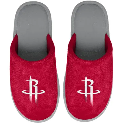 Houston Rockets FOCO Youth Big Logo Scuff Slippers - Red