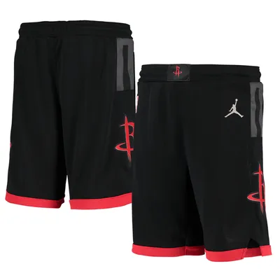 Houston Rockets Jordan Brand Youth 2019/20 Swingman Performance Shorts - Statement Edition Black