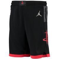 Youth Jordan Brand Black Houston Rockets 2019/20 Swingman Performance Shorts - Statement Edition