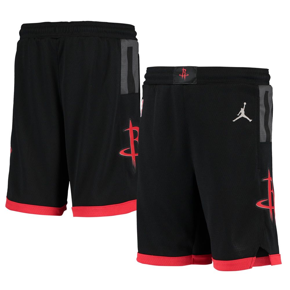 Youth Jordan Brand Black Houston Rockets 2019/20 Swingman Performance Shorts - Statement Edition