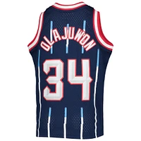 Jeunesse Mitchell & Ness Hakeem Olajuwon Navy Houston Rockets 1996-97 Hardwood Classics Swingman Jersey