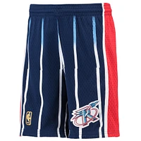 Youth Mitchell & Ness Navy Houston Rockets Hardwood Classics Swingman Shorts