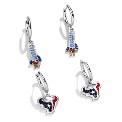 Ensemble de deux boucles d'oreilles BaubleBar Houston Texans