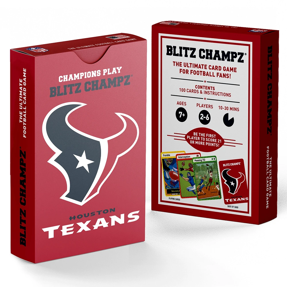 Blitz Champz Houston Texans NFL Jeu de cartes de football