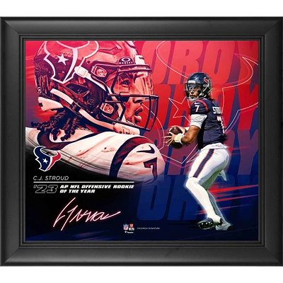 C.J. Stroud Houston Texans 2023 NFL Offensive Rookie of the Year 15" x 17" Collage